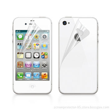 High Clear Screen Protector for Apple's iPhone 4S, with Silicone Adhesive Coating